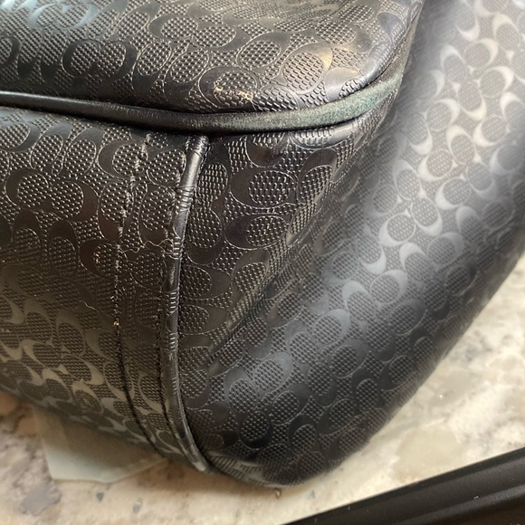 Coach Heritage Signature Embossed Commuter Bag F70766, Laptop-Compatible, Black - Picture 3 of 11